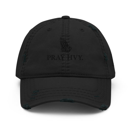 Pray Hvy Distressed Dad Hat